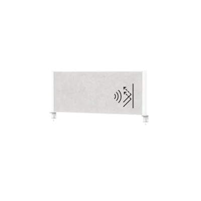 MAUL Tischtrennwand MAULconnecto 120 x 50 cm (B x H) 4cm schwer entflammbar dunkelgrau