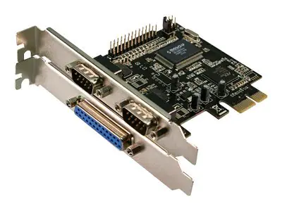 LogiLink - Adapter Parallel/Seriell - PCIe - parallel, Seriell - 3 Anschlüsse