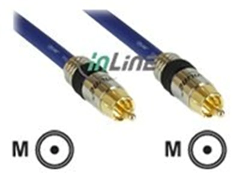 InLine Cinch Kabel VIDEO & digital AUDIO - PREMIUM - 1x Cinch St / St - 10m 89810P