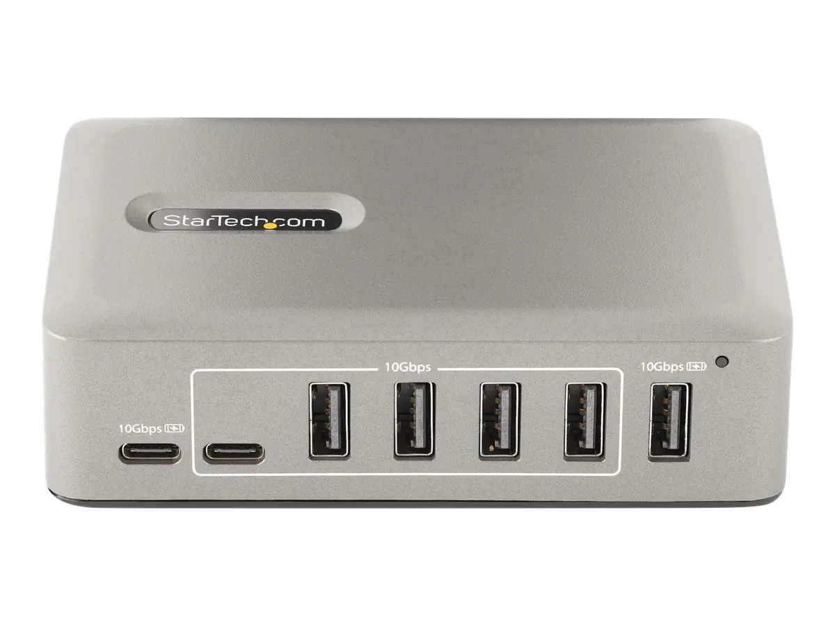 StarTech.com 10-Port USB-C Hub, USB C Verteiler/Splitter 10G8A2CS-USB-C-HUB
