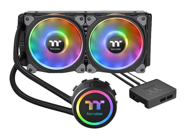 Thermaltake Floe DX RGB 240 TT Premium Edition - Flüssigkühlsystem für CPU im Waterblock-Design - (für: LGA1156, AM2, AM2+, LGA1366, AM3, LGA1155, AM3+, LGA2011, FM1, FM2, LGA1150, LGA2011-3, LGA1151, AM4, LGA2066) CL-W255-PL12SW-A
