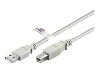 goobay - USB-Kabel - USB Typ B (M) zu USB (M) - USB 2.0 - 5 m - Grau