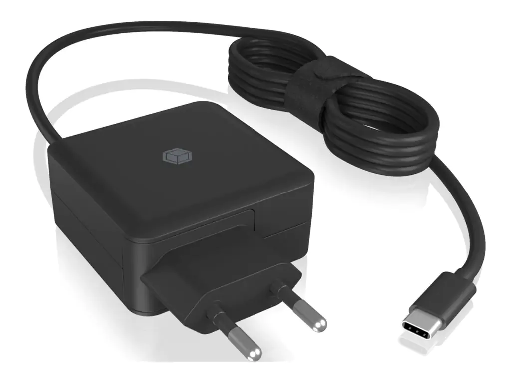 ICY BOX IB-PS111-PD - Netzteil - 65 Watt - 3 A - PD 3.0 (24 pin USB-C) - Schwarz - Europa ICY BOX IB-PS111-PD - Netzteil - 65 Watt - 3 A - PD 3.0 (24 pin USB-C) - Schwarz - Europa
