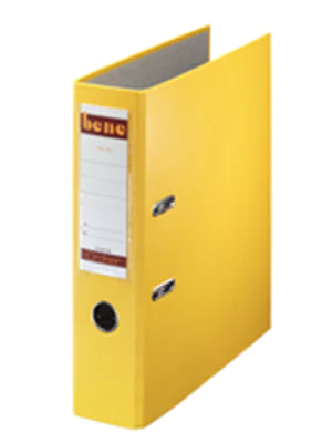 Bene Ordner 291400 GE DIN A4 80mm PP gelb