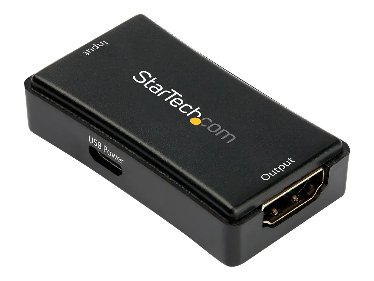 StarTech 14m HDMI Verstärker - 4K 60Hz - USB betrieben - HDMI Signalverstärker/Verlängerung - HDMI Inline Repeater/Booster - Aktiver 4K60 HDMI Video Extender - 7.1 Audio Unterstützung (HDBOOST4K2) - Erweiterung für Video/Audio - HDMI - bis zu 14 m StarTech 14m HDMI Verstärker - 4K 60Hz - USB betrieben - HDMI Signalverstärker/Verlängerung - HDMI Inline Repeater/Booster - Aktiver 4K60 HDMI Video Extender - 7.1 Audio Unterstützung (HDBOOST4K2) - Erweiterung für Video/Audio - HDMI - bis zu 14 m