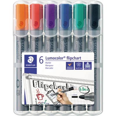 STAEDTLER Flipchartmarker Lumocolor 356 WP6 sort. 6 St./Pack. STAEDTLER Flipchartmarker Lumocolor 356 WP6 sort. 6 St./Pack.