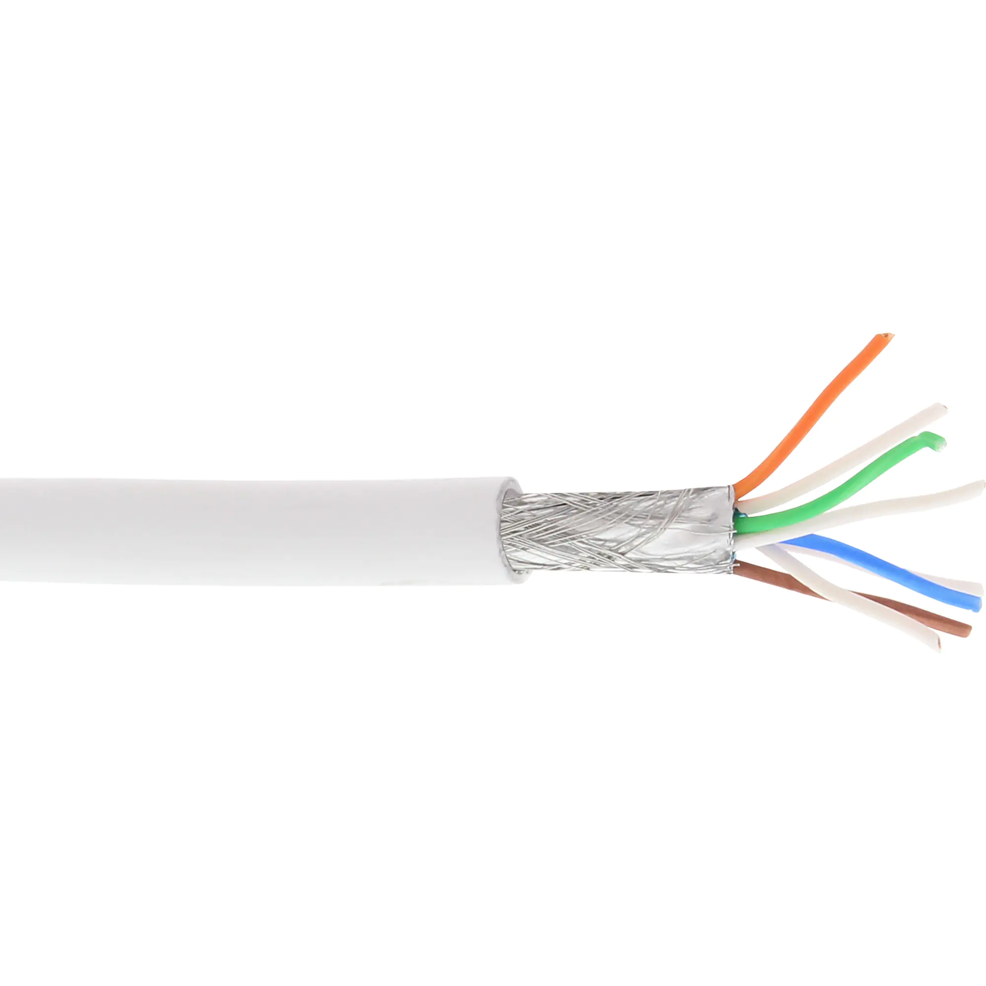 InLine Patchkab. - S/FTP (PiMf) - Cat.6A - 500MHz - halogenfrei - Kupfer - weiß - 100m 76899W
