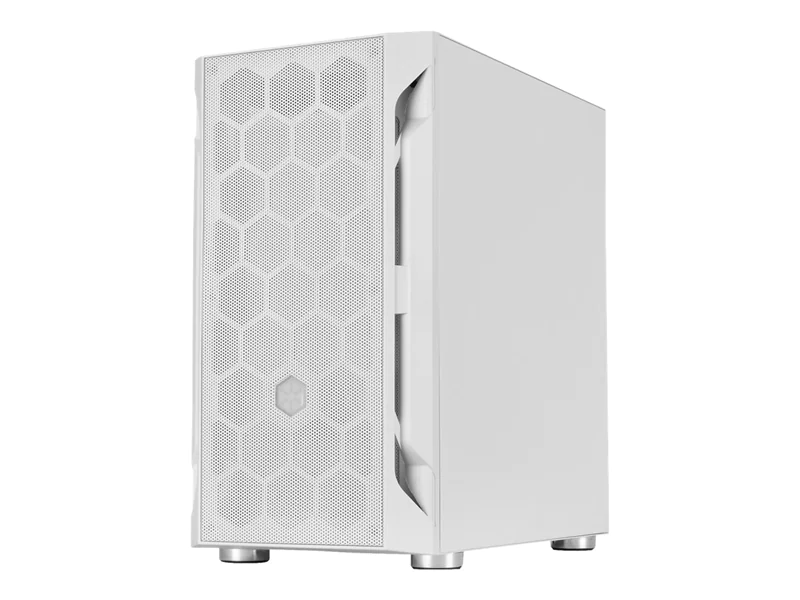 SilverStone FARA H1M - Tower - micro ATX - Seitenteil mit Fenster (gehärtetes Glas) - keine Spannungsversorgung (ATX / PS/2) - weiß - USB/Audio