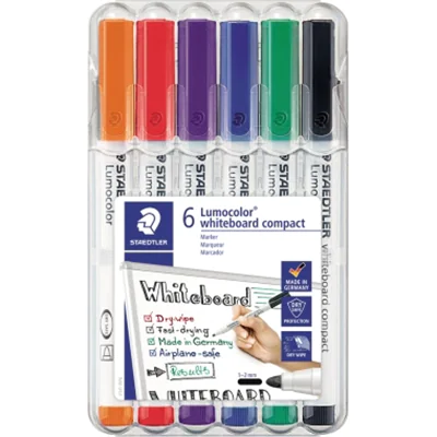 STAEDTLER Whiteboardmarker Lumocolor 341 WP6 sort. 6 St./Pack. STAEDTLER Whiteboardmarker Lumocolor 341 WP6 sort. 6 St./Pack.