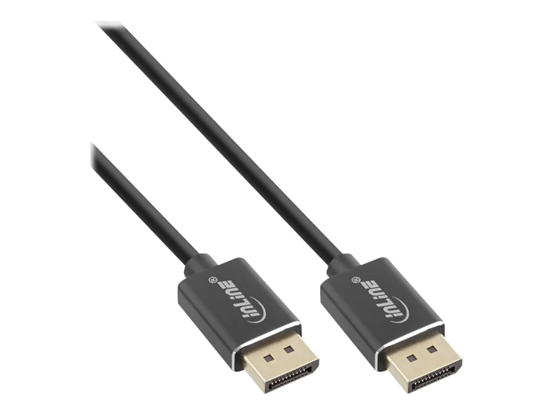 InLine - DisplayPort-Kabel - DisplayPort (M) zu DisplayPort (M) - DisplayPort 1.4 - 0.5 m - 8K Unterstützung - Schwarz