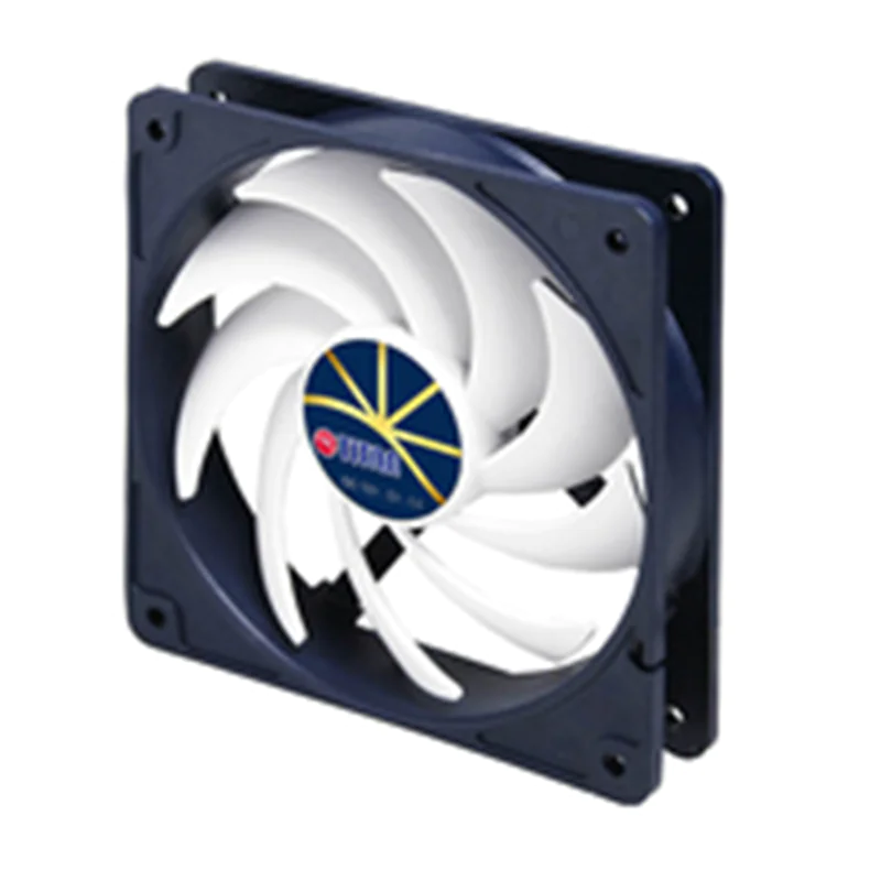TITAN TFD-12025H12ZP/KE(RB), Ventilator, 12 cm, 210 RPM, 2100 RPM, Schwarz, Weiß