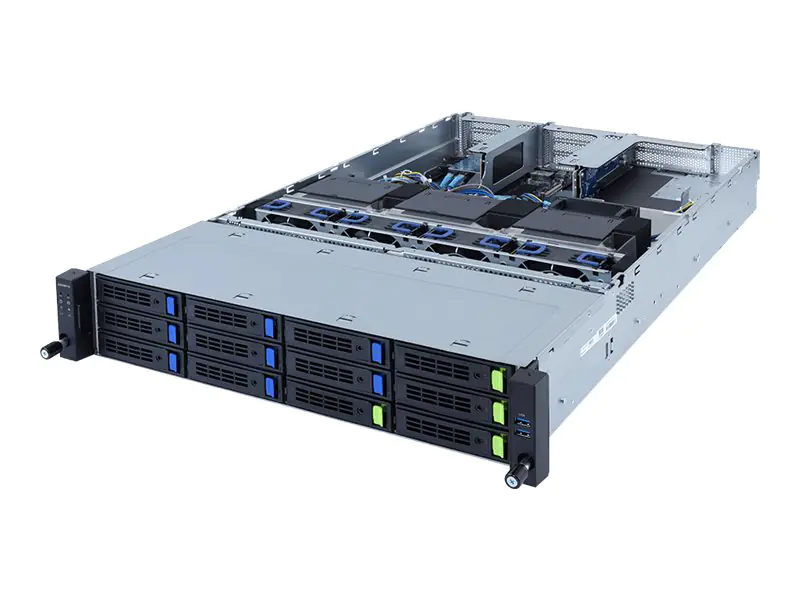 Gigabyte R282-Z96 (rev. 100) - Server - Rack-Montage - 2U - zweiweg - keine CPU - RAM 0 GB - SATA/PCI Express - Hot-Swap 6.4 cm, 8.9 cm (2.5", 3.5") 6NR282Z96MR-00