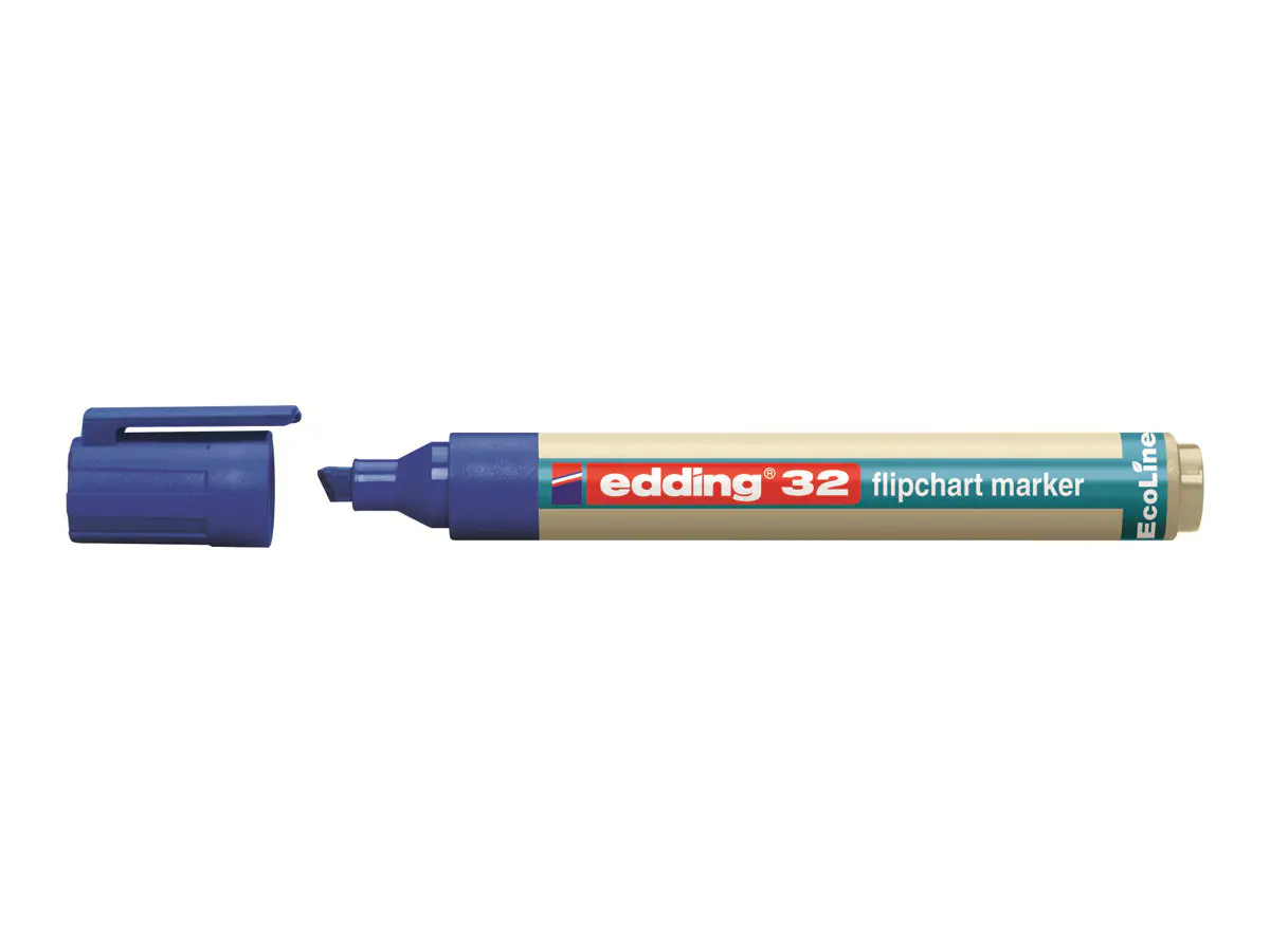 edding Flipchartmarker 32 EcoLine 4-32003 1-5mm Keilspitze blau