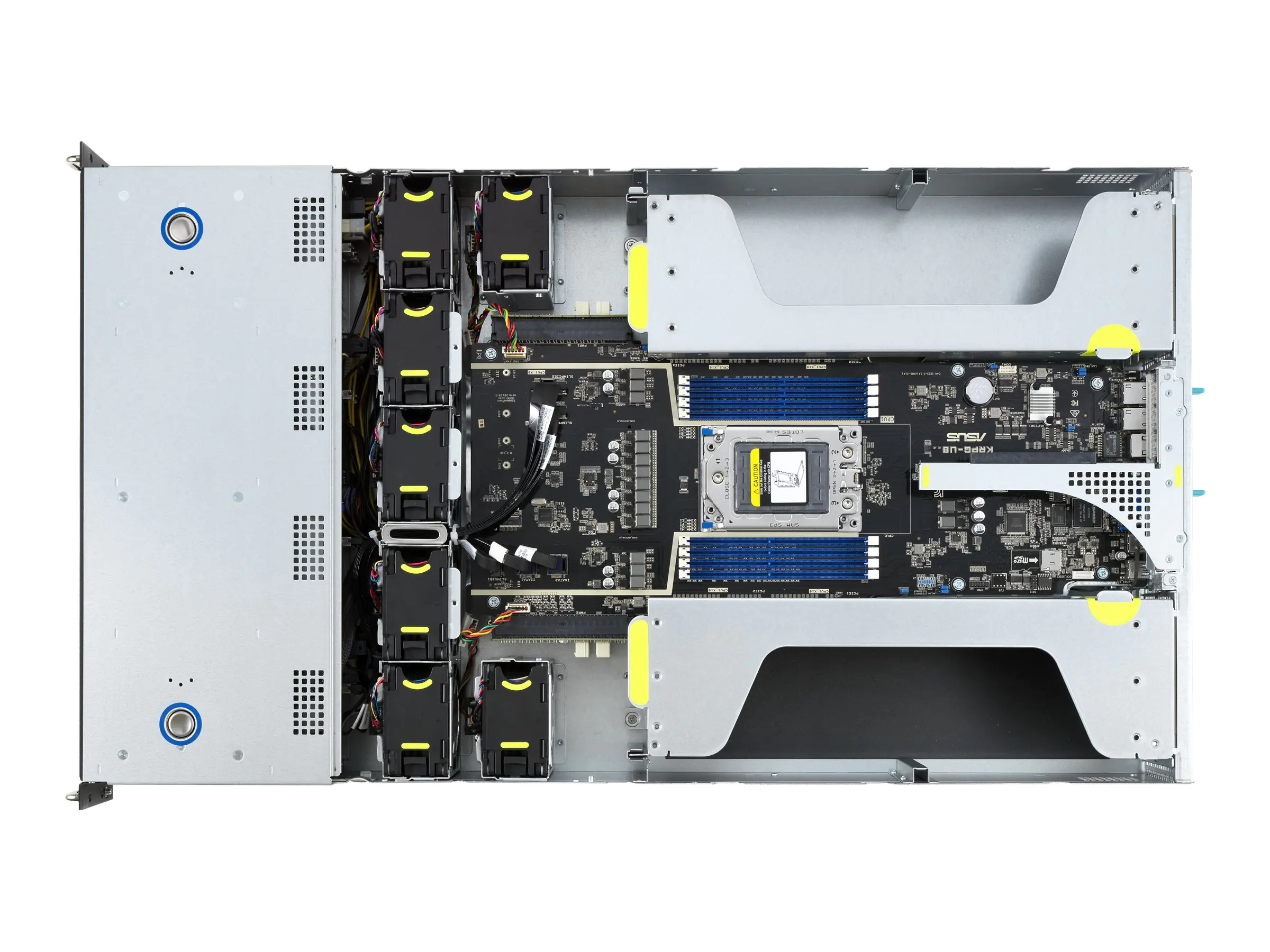 ASUS ESC4000A-E10 - Server - Rack-Montage - 2U - 1-Weg - keine CPU - RAM 0 GB - SATA - Hot-Swap 6.4 cm, 8.9 cm (2.5", 3.5") Schacht/Schächte - keine HDD - AST2500 - 1GbE - kein Betriebssystem - Monitor: keiner