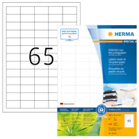 HERMA Etikett-ILK 38.1x21.2mm weiß matt Recycling Packung 5200 Etiketten