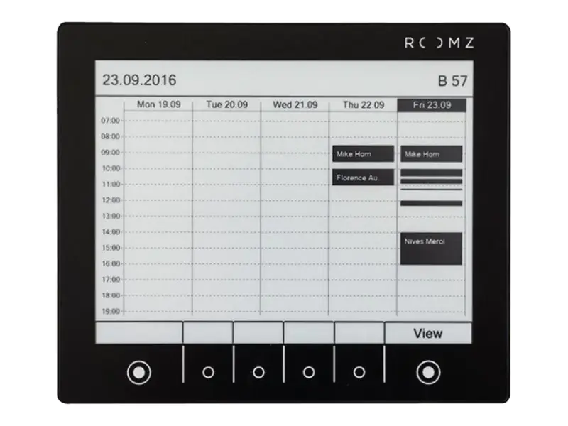 ROOMZ Display - Raummanager - kabellos - Wi-Fi, NFC - 2.4 Ghz - Schwarz ROOMZ Display - Raummanager - kabellos - Wi-Fi, NFC - 2.4 Ghz - Schwarz
