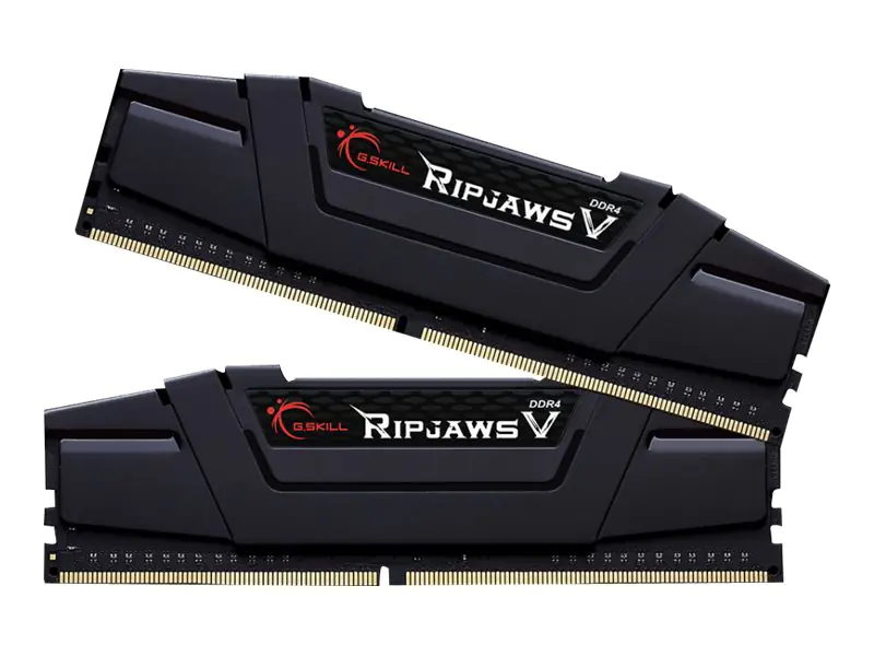 G.Skill Ripjaws V - DDR4 - kit - 32 GB: 2 x 16 GB - DIMM 288-PIN - 3200 MHz / PC4-25600 - CL16 - 1.35 V - ungepuffert - non-ECC - Classic Black G.Skill Ripjaws V - DDR4 - kit - 32 GB: 2 x 16 GB - DIMM 288-PIN - 3200 MHz / PC4-25600 - CL16 - 1.35 V - ungepuffert - non-ECC - Classic Black