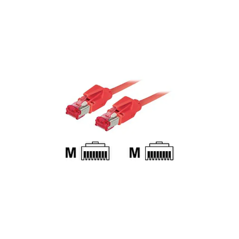 exertis Connect - Patch-Kabel - RJ-45 (M) zu RJ-45 (M) - 2 m - SFTP - CAT 6 - halogenfrei - Rot