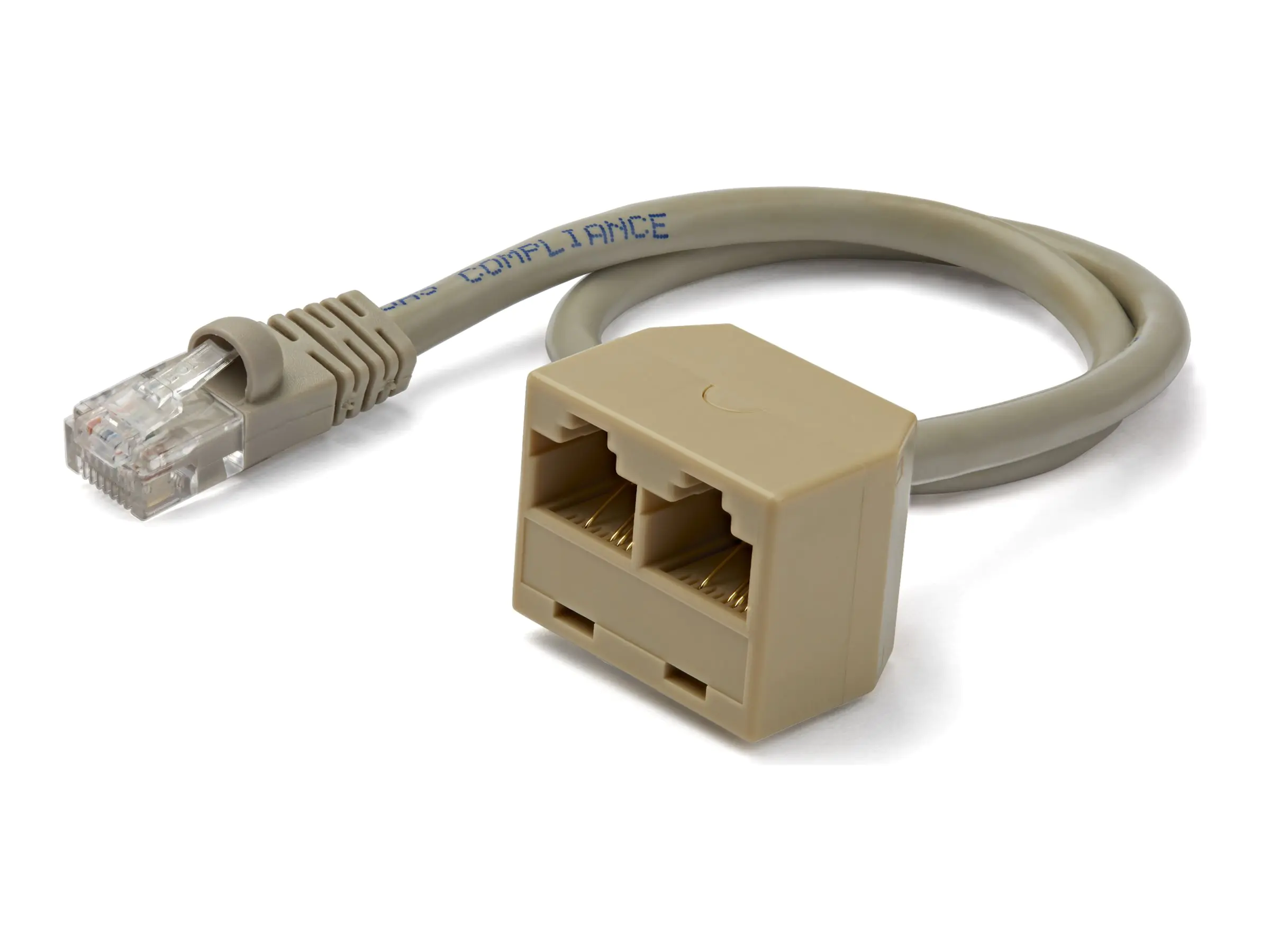 StarTech.com 2 auf 1 RJ45 10/100 Mbit/s Splitter Kabel Adapter - St/Bu - Netzwerk-Splitter - RJ-45 (M) RJ45SPLITTER