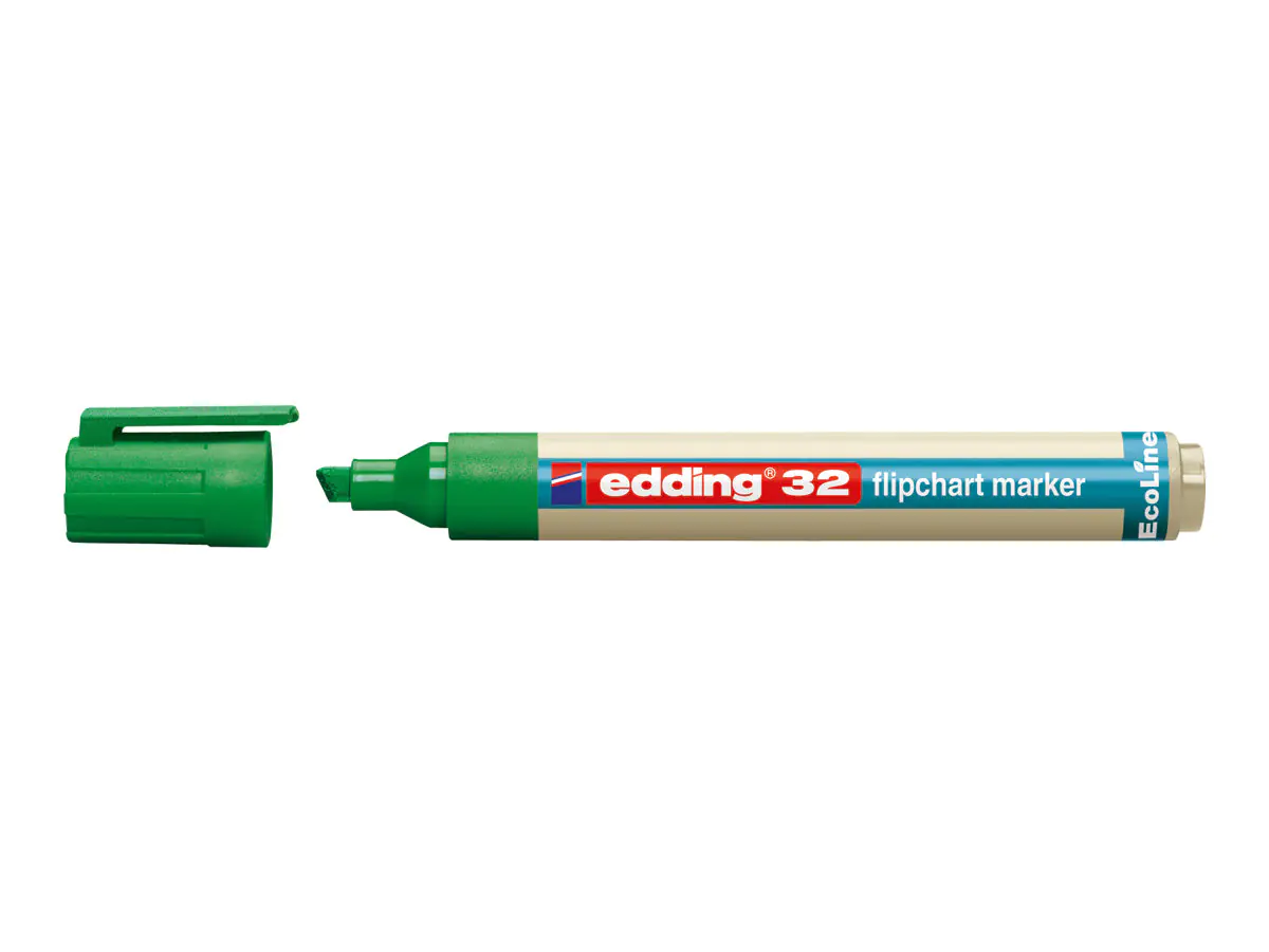 edding Flipchartmarker 32 EcoLine 4-32004 1-5mm Keilspitze grün