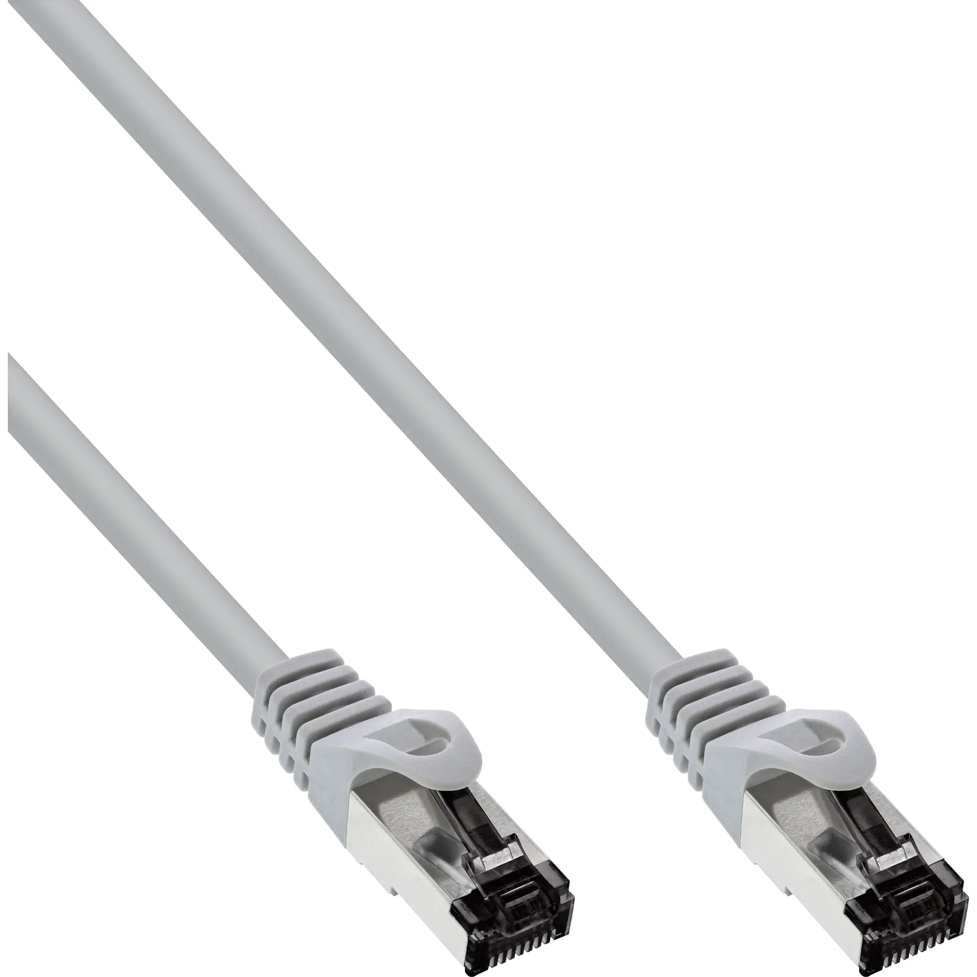InLine Patchkabel - S/FTP (PiMf) - Cat.8.1 - 2000MHz - halogenfrei - grau - 0,25m 78822