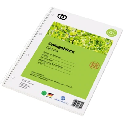 Soennecken Collegeblock oeco 2367 RC A4 80Blatt kariert