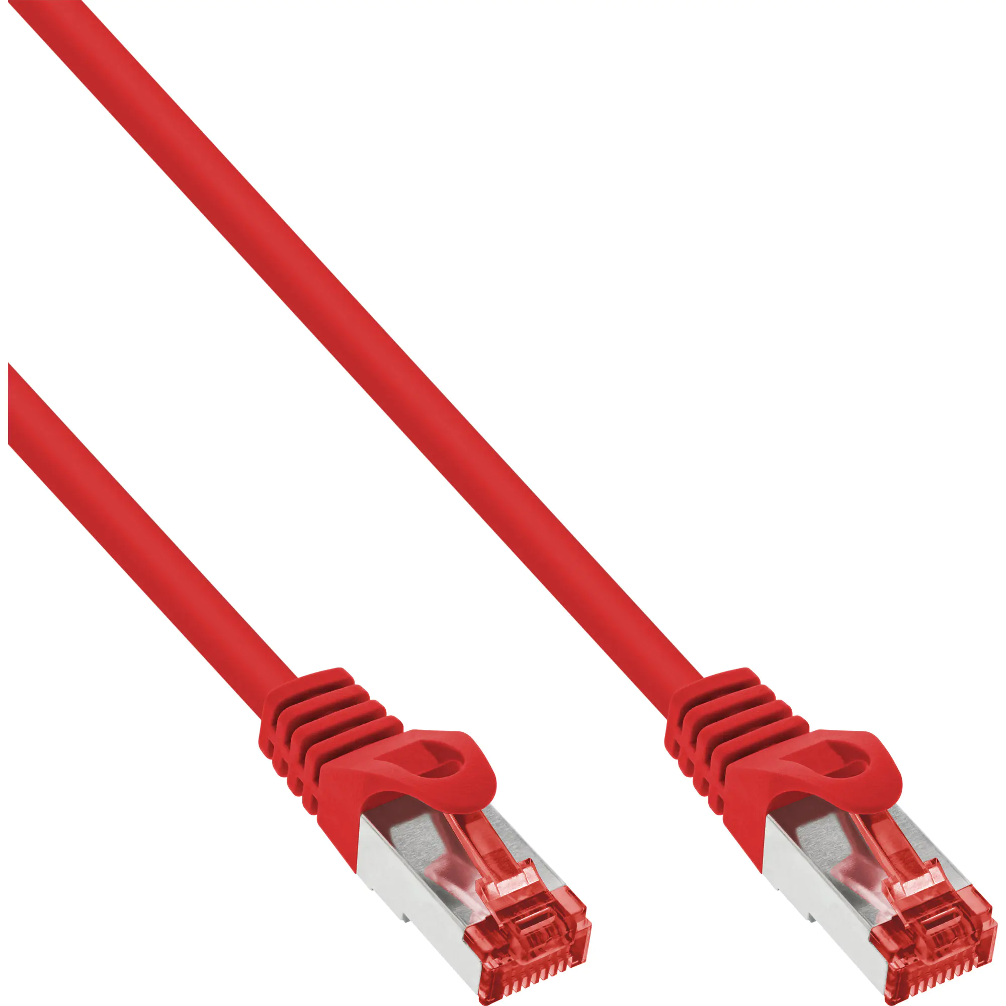 InLine Patchkabel - S/FTP (PiMf) - Cat.6 - 250MHz - PVC - Kupfer - rot - 7,5m 76407R