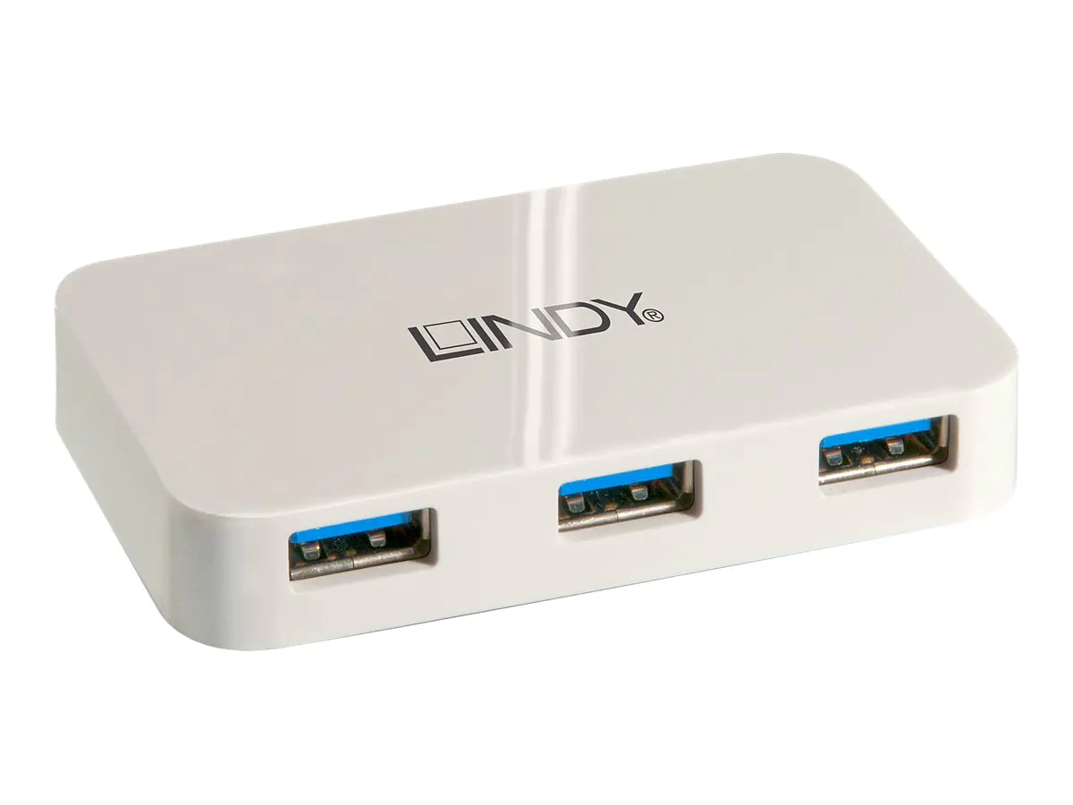 Lindy 4 Port USB 3.0 Hub Basic - Hub - 4 x SuperSpeed USB 3.0 - Desktop Lindy 4 Port USB 3.0 Hub Basic - Hub - 4 x SuperSpeed USB 3.0 - Desktop