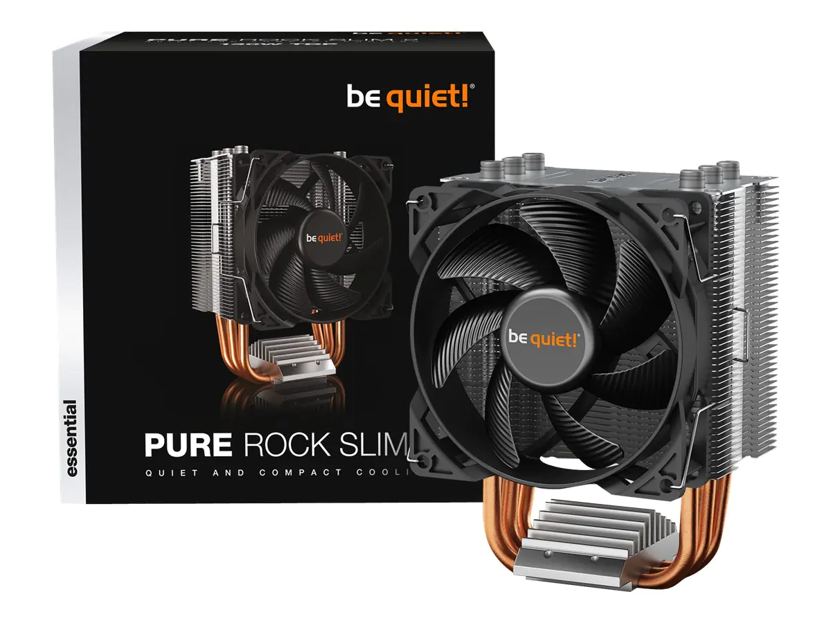 Be Quiet! Pure Rock Slim 2 - Prozessor-Luftkühler - (für: LGA1150, LGA1151, LGA1155, LGA1200, LGA1700, AM4, AM5) BK030