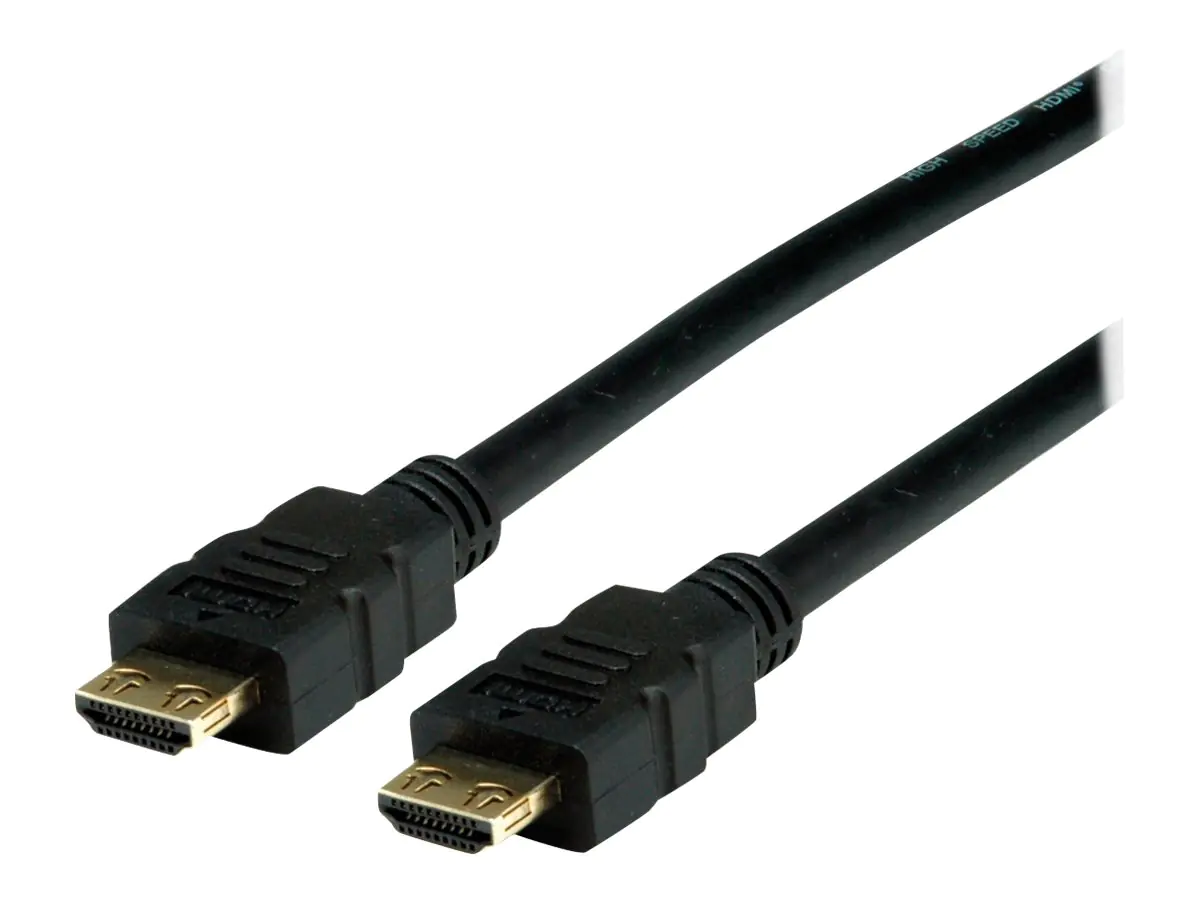 VALUE - HDMI-Kabel mit Ethernet - HDMI männlich zu HDMI männlich - 10 m - Doppelisolierung - Schwarz - 4K Unterstützung VALUE - HDMI-Kabel mit Ethernet - HDMI männlich zu HDMI männlich - 10 m - Doppelisolierung - Schwarz - 4K Unterstützung