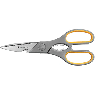 Westcott Schere Titanium Super E-30486 00 21cm grau/gelb Westcott Schere Titanium Super E-30486 00 21cm grau/gelb