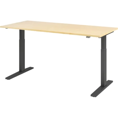 Hammerbacher Schreibt. VXMKA19/3/G el.180x80cm graphit/ahorn Hammerbacher Schreibt. VXMKA19/3/G el.180x80cm graphit/ahorn