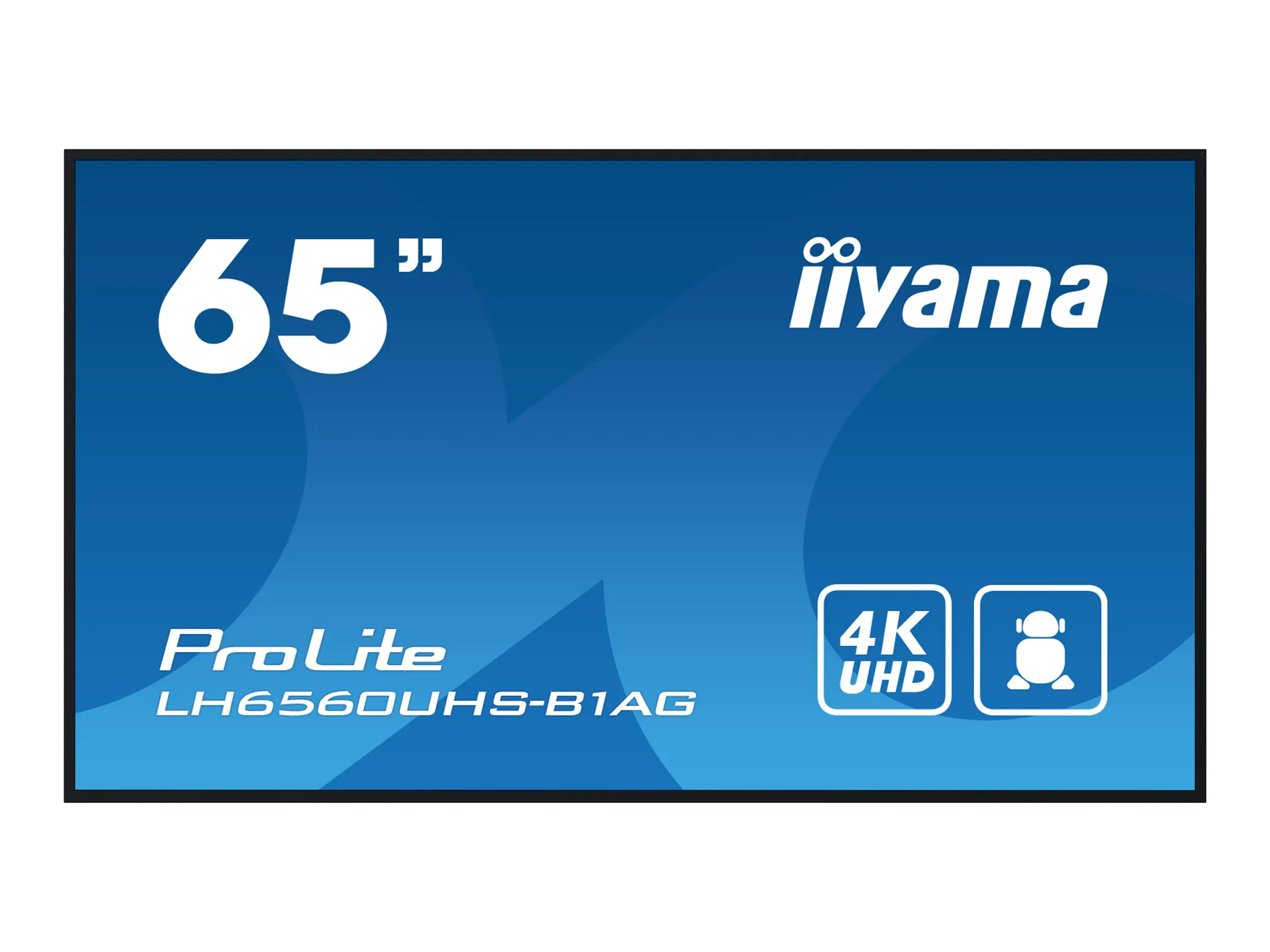 iiyama ProLite LH6560UHS-B1AG - 165 cm (65") Diagonalklasse (164 cm (64.5") sichtbar) LCD-Display mit LED-Hintergrundbeleuchtung - Digital Signage - mit mit SoC Mediaplayer - 4K UHD (2160p) 3840 x 2160 - Edge-Beleuchtung - Schwarz, matte Oberfläche