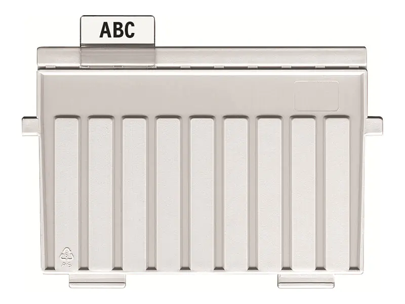 HAN Stützplatte 9024-11 DIN A4 quer Polystyrol lichtgrau