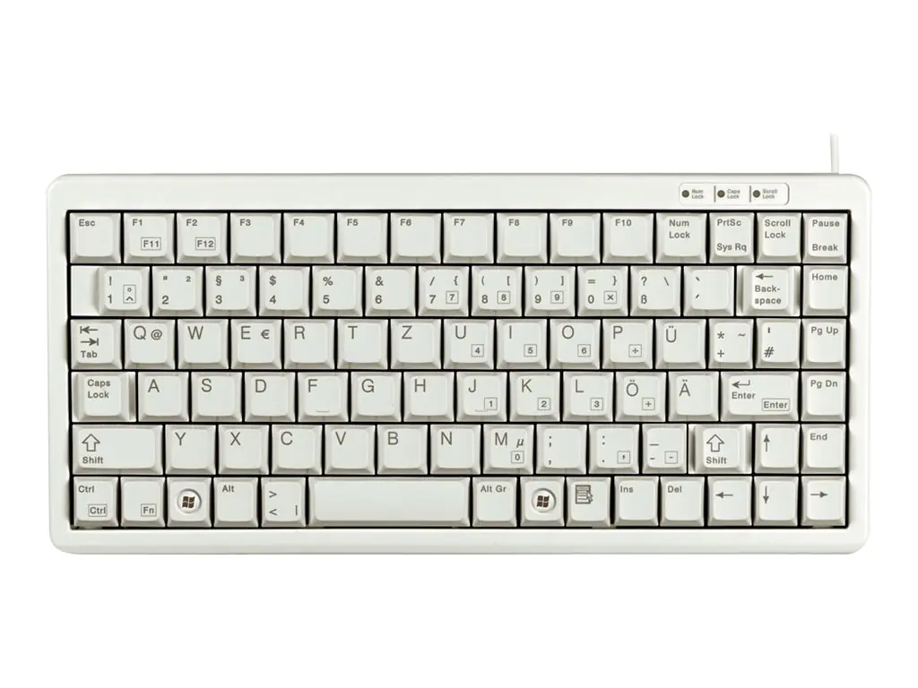 CHERRY ML4100 - Tastatur - PS/2, USB - USA - Hellgrau