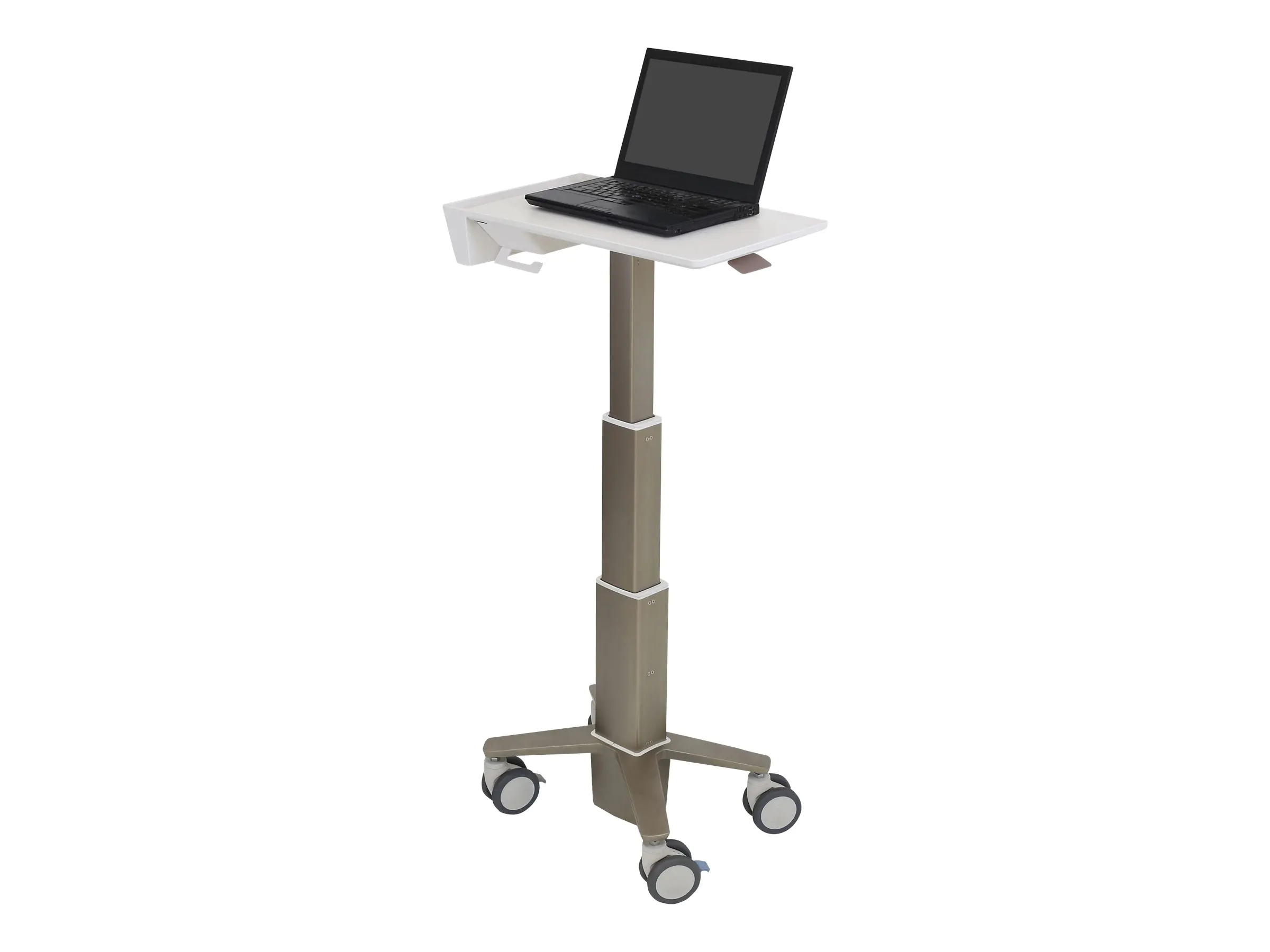 Ergotron CareFit - Wagen - Slim - für Notebook - Aluminium, hochwertiger Kunststoff, verzinker Stahl - weiß, Warm Gray - Bildschirmgröße: bis zu 43,9 cm (bis zu 17,3")