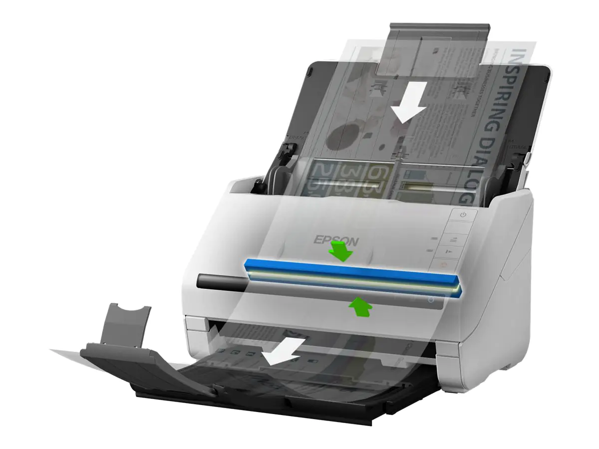Epson WorkForce DS-770II - Dokumentenscanner - Duplex - 215.9 x 6096 mm - 600 dpi x 600 dpi - bis zu 45 Seiten/Min. (einfarbig) B11B262401