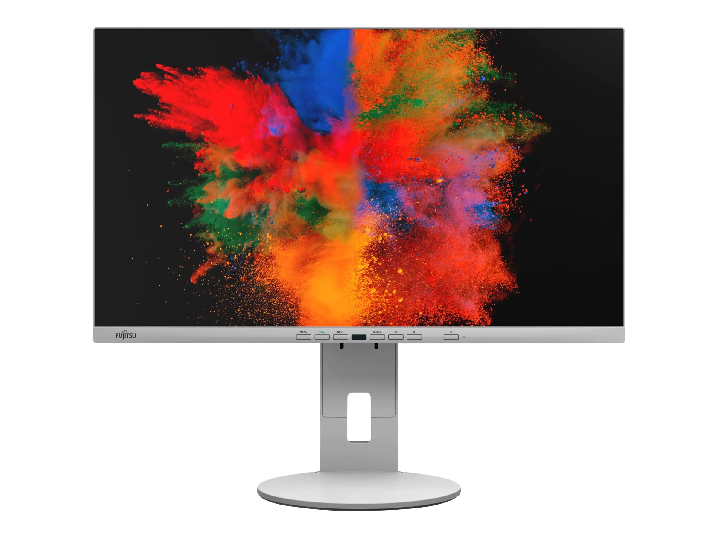 Fujitsu P2410 TE - LED-Monitor - 60.5 cm (23.8") - 1920 x 1080 Full HD (1080p) - IPS - 250 cd/m² - 1000:1 - 5 ms - HDMI, 2xDisplayPort, USB-C - Lautsprecher - Marble Gray