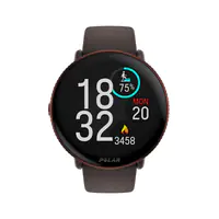 POLAR Išmanusis laikrodis Polar Ignite 3 Titanium S-L dydžio su rudos spalvos odiniu dirželiu (ko