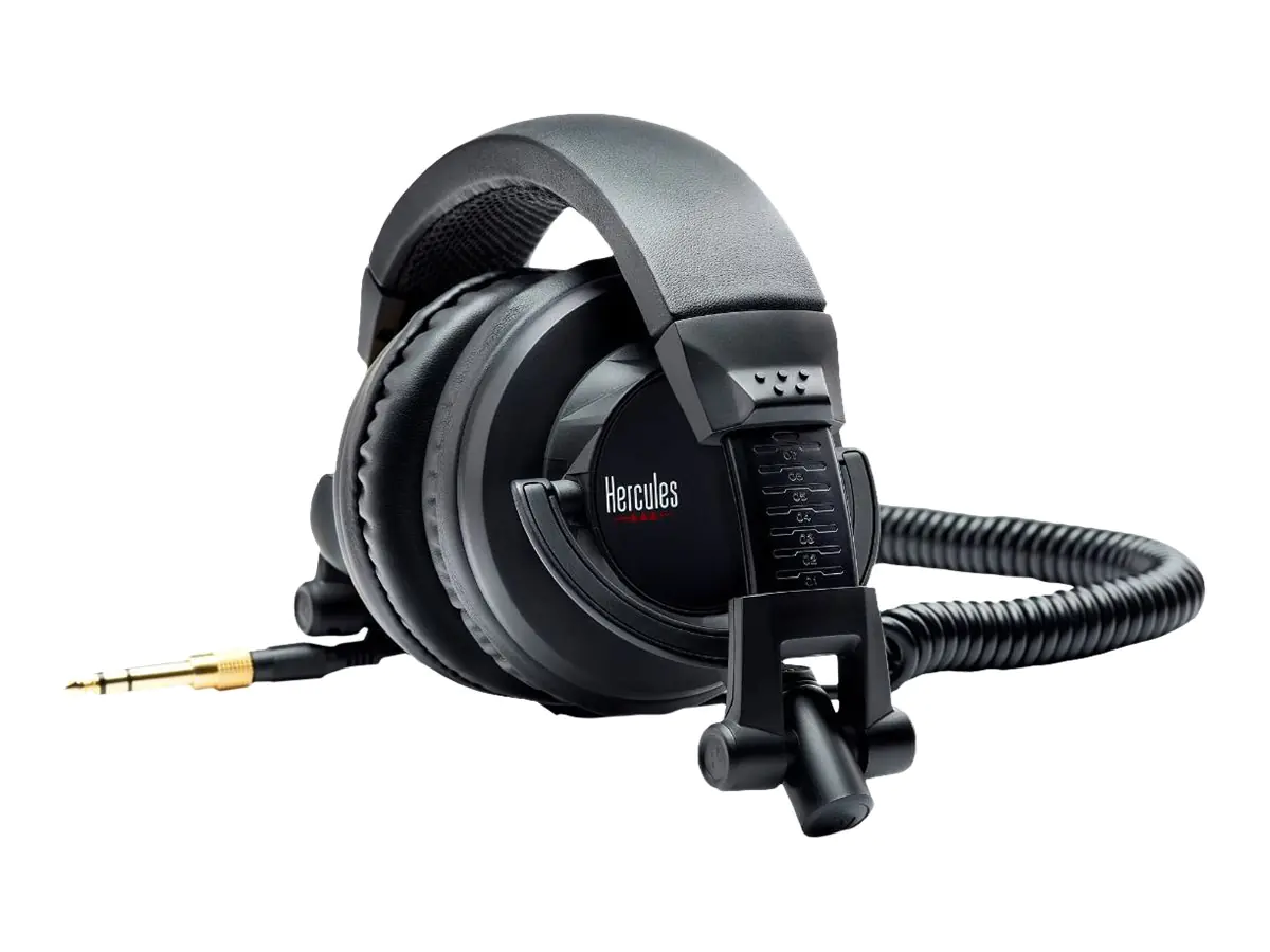 Hercules HDP DJ45 - Kopfhörer - ohrumschließend - kabelgebunden - 3,5 mm Stecker - Geräuschisolierung