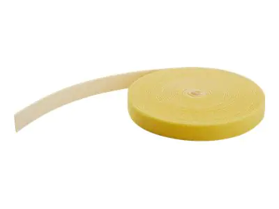 StarTech HKLP25YW Klettkabelbinder (7,6m, frei zuschneidbar & wiederverwendbar) gelb - Klettverschluss - 7.62 m - Gelb - für P/N: CABSHF2POST2, HKLP25, HKLP25BL, HKLP25GN, HKLP25RD