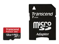 Transcend Premium - Flash-Speicherkarte (microSDXC-an-SD-Adapter inbegriffen) TS128GUSDU1