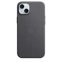 Apple - Hintere Abdeckung für Mobiltelefon - kompatibel mit MagSafe - FineWoven - Schwarz - für iPhone 15 Plus