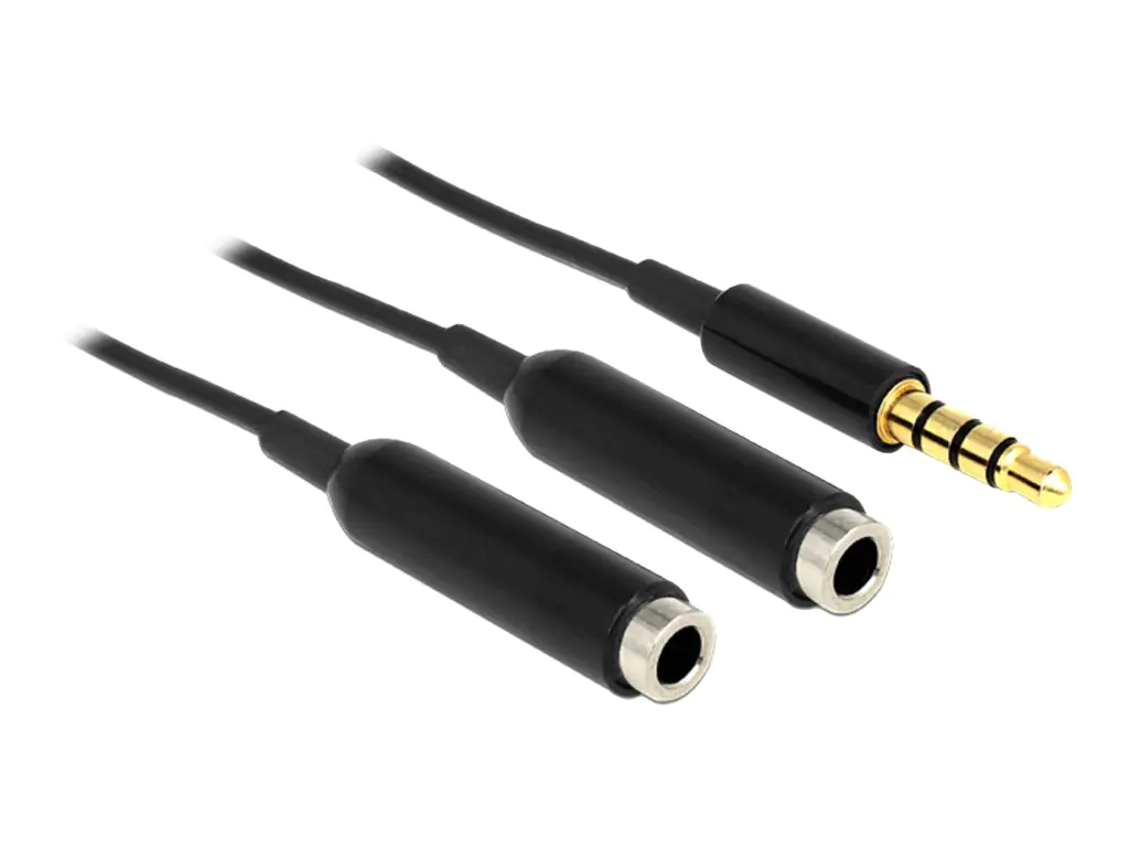 Delock Audio-Splitter - 4-poliger Mini-Stecker 65575