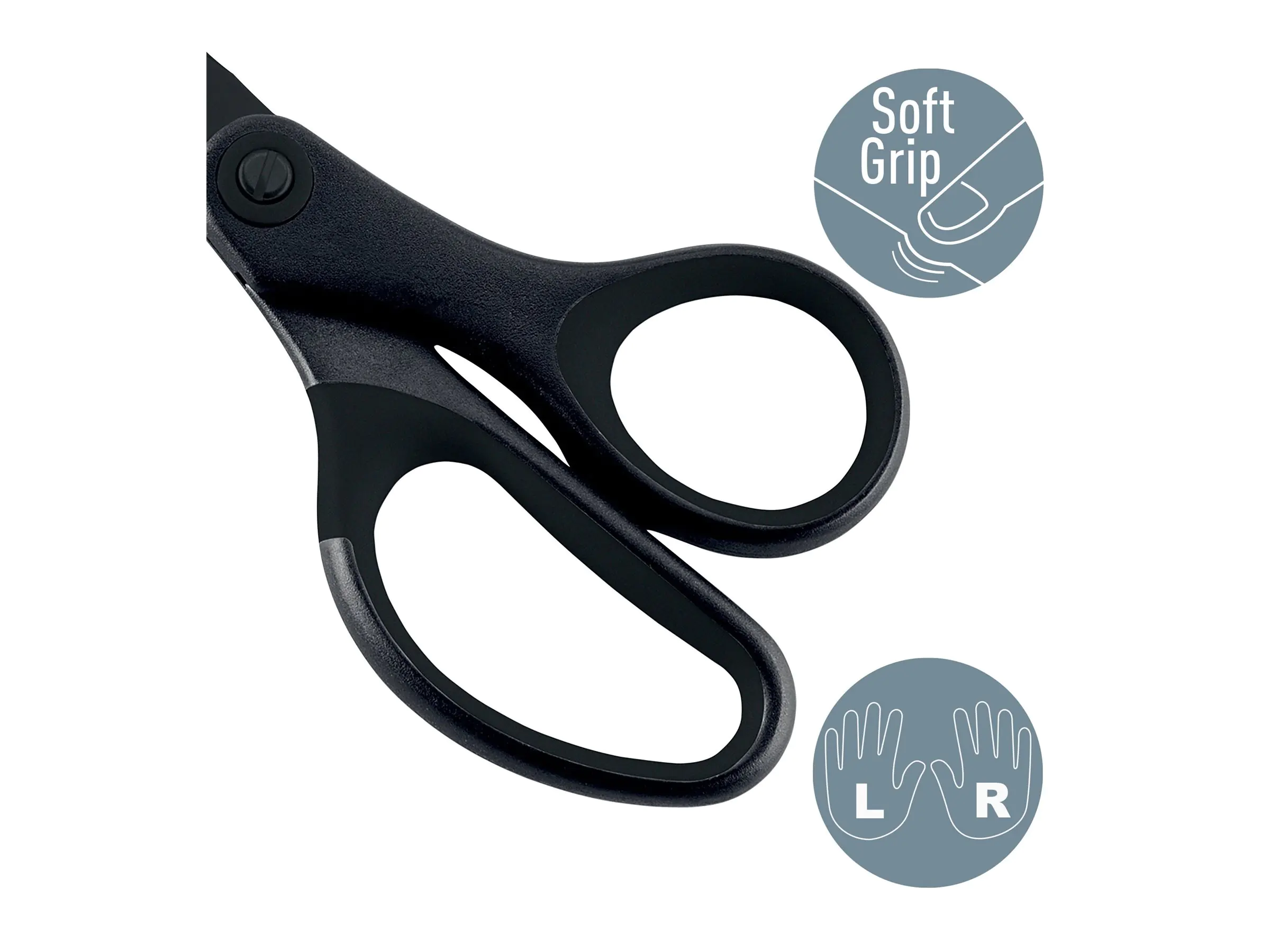 Leitz Schere Titan Anti-Haft 54196095 180mm schwarz