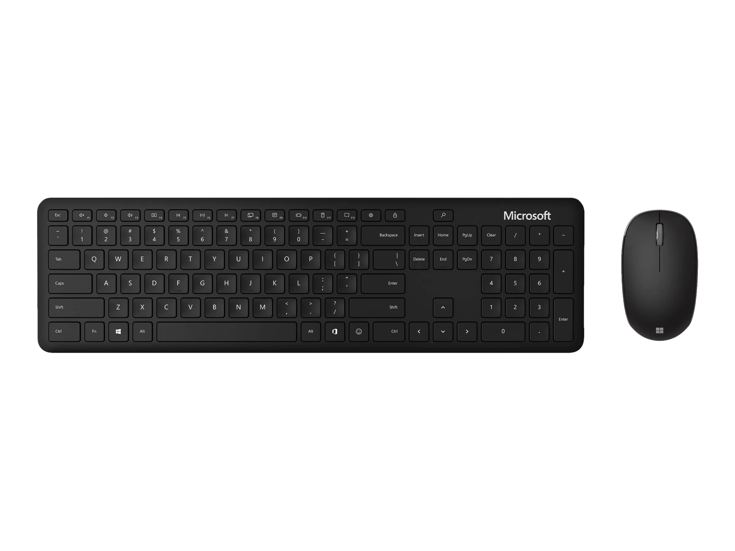 Microsoft Bluetooth Desktop - Für Unternehmen - Tastatur-und-Maus-Set - kabellos - Bluetooth 4.0 - Deutsch - mattschwarz