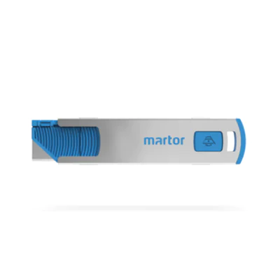 MARTOR Sicherheitsmesser SECUNORM 185 Mehrweg 9mm 1 Glied Stahl rostfrei silber/cyan MARTOR Sicherheitsmesser SECUNORM 185 Mehrweg 9mm 1 Glied Stahl rostfrei silber/cyan