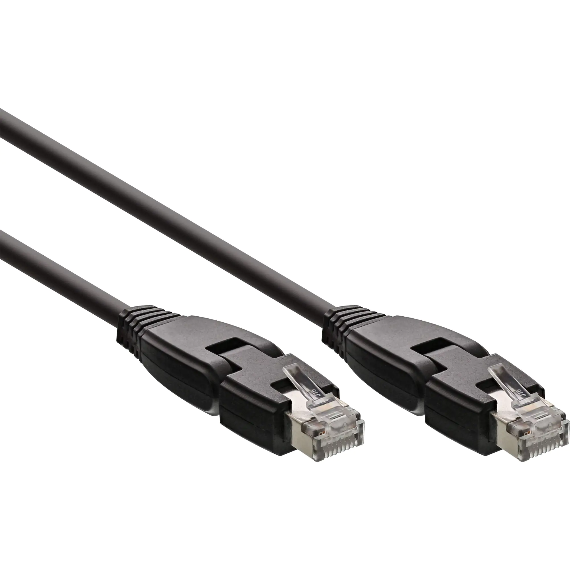 InLine Patchkabel 180° - S/FTP (PiMf) - Cat.6A - halogenfrei - 1m 76811X