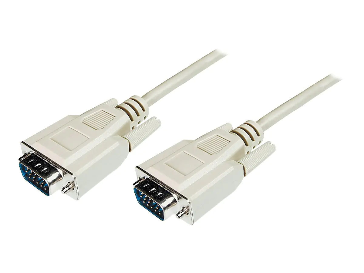 ASSMANN - VGA-Kabel - HD-15 (VGA) (M) zu HD-15 (VGA) (M) - 1.8 m - geformt - beige