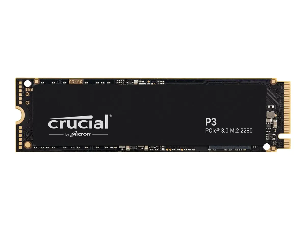 Crucial P3 - SSD - 2 TB - intern - M.2 2280 - PCIe 3.0 (NVMe) Crucial P3 - SSD - 2 TB - intern - M.2 2280 - PCIe 3.0 (NVMe)